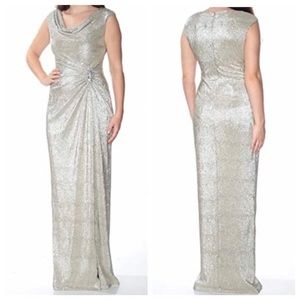 Ralph Lauren Metallic Evening Gown